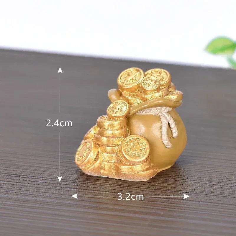 Gold Feng Shui Prosperity Money Tree Ornament for Spring Festival Home Decor
