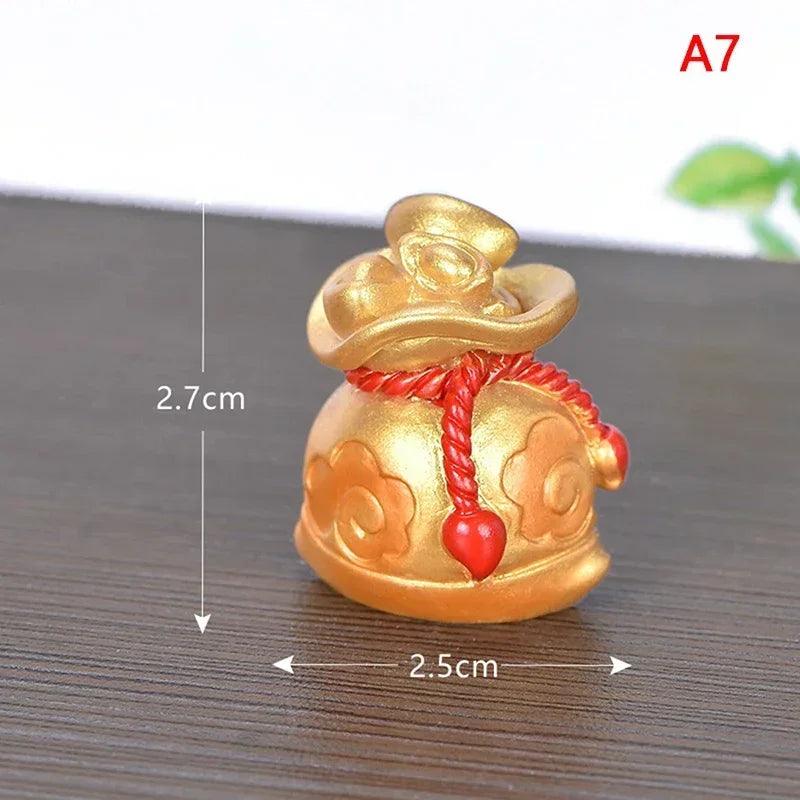 Gold Feng Shui Prosperity Money Tree Ornament for Spring Festival Home Decor