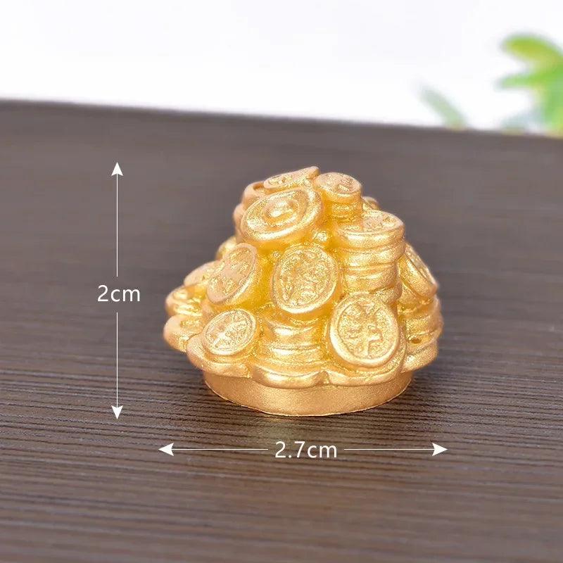 Gold Feng Shui Prosperity Money Tree Ornament for Spring Festival Home Decor