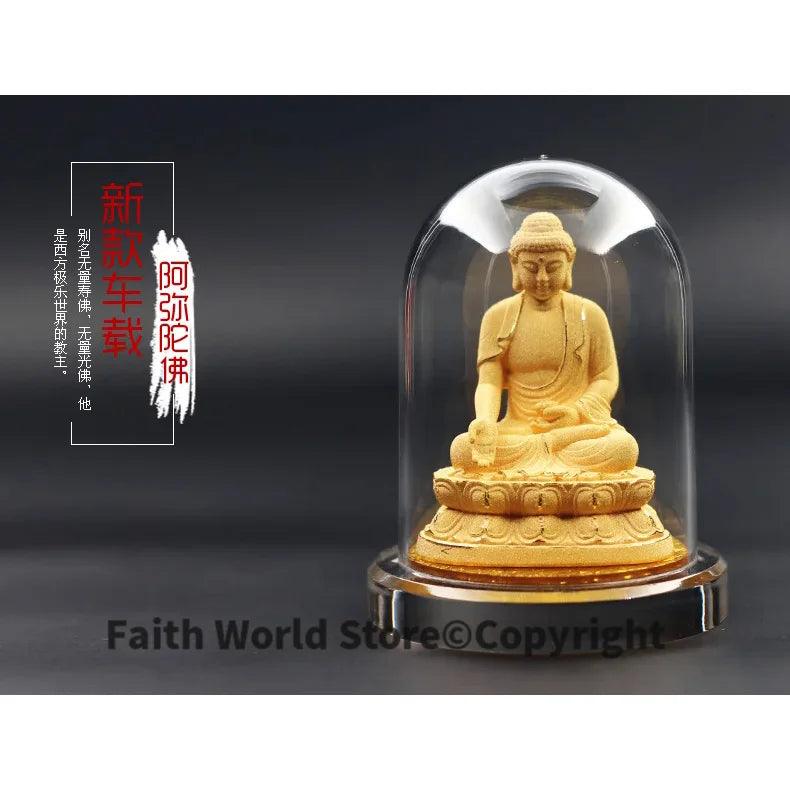 Asia Tenggara Thailand Buddha FENG SHUI HOME SHOP KERETA menyepuh emas berkhasiat patung Buddha Buddha Maha Kuasa