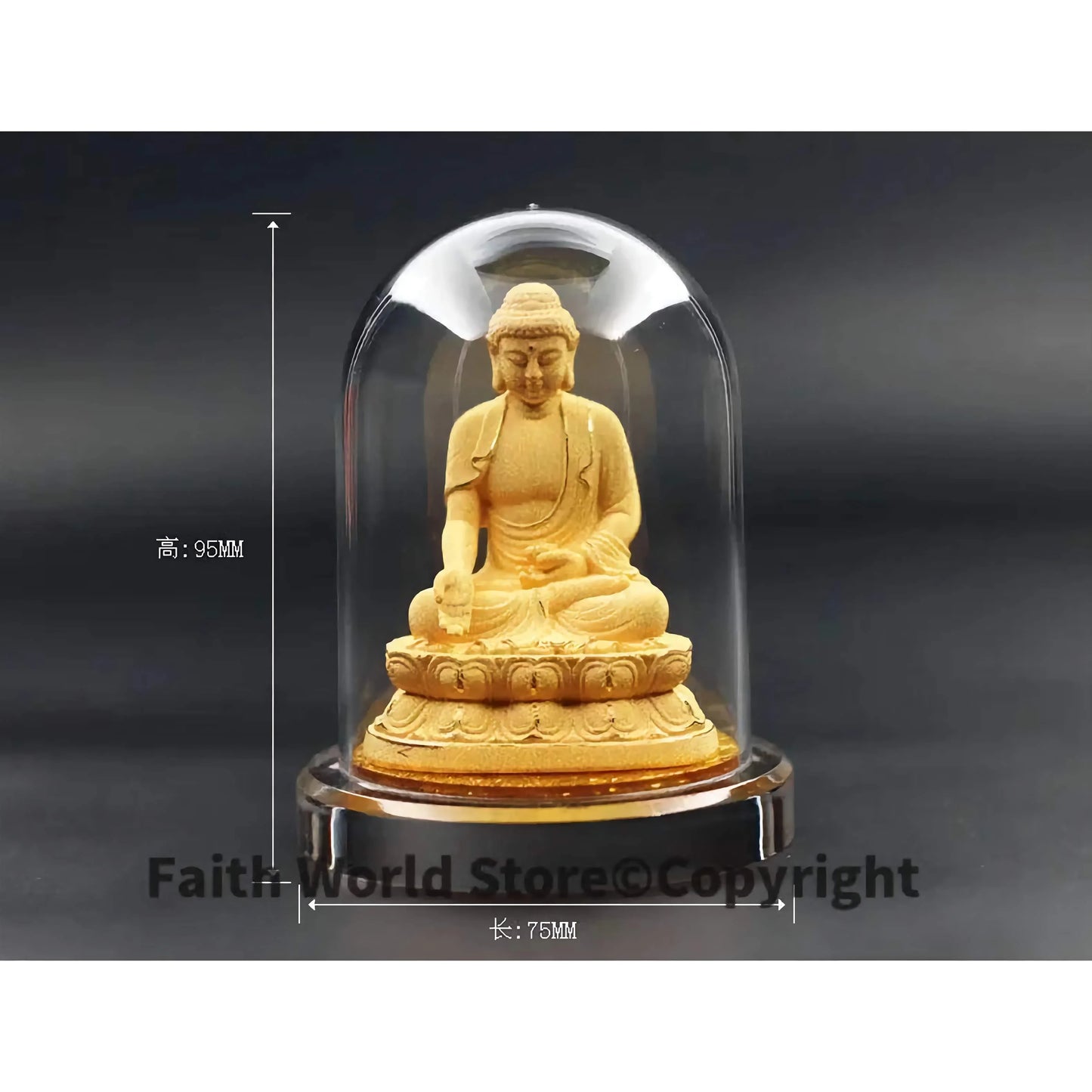 Asia Tenggara Thailand Buddha FENG SHUI HOME SHOP KERETA menyepuh emas berkhasiat patung Buddha Buddha Maha Kuasa