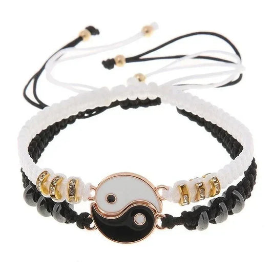Handmade Yin Yang Bracelets for Couples – Tai Chi Symbol of Balance & Love | Adjustable & Stylish