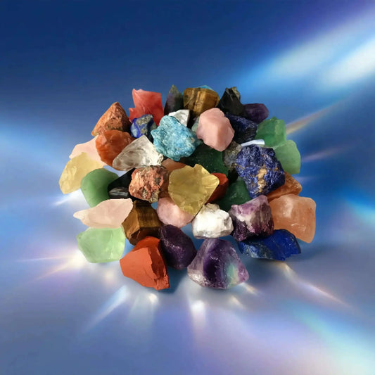 Large Mixed Natural Crystal Stones – Feng Shui Raw Gemstone Collection for Energy Healing & Home Decor | Assorted Rough Crystals Gift Set