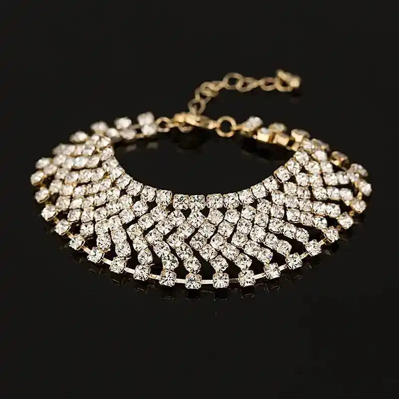 women's Bracelet Elegant Rhinestone Crystal Chain Female Jewelry Accessories
