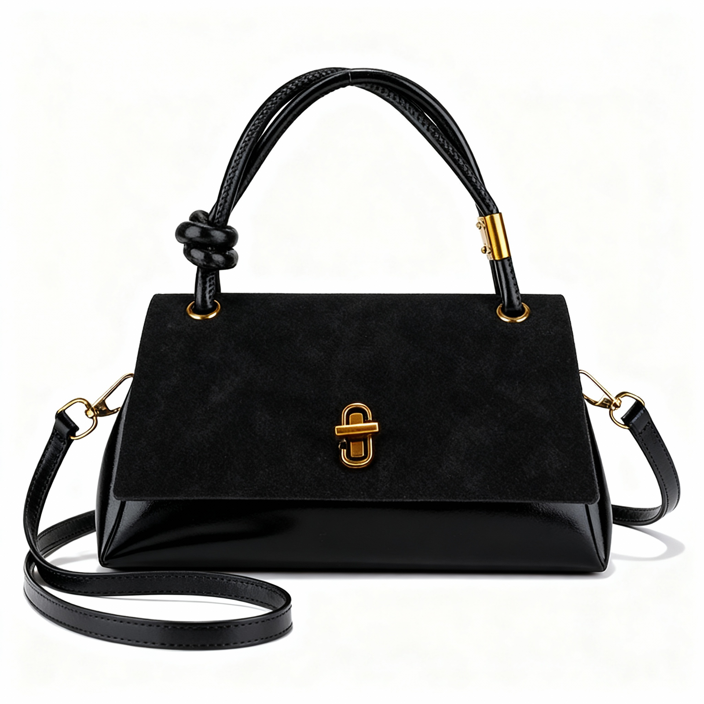 Suede & Leather Vintage Hobo Bag – Women’s Handbag & Crossbody, Perfect for Business & Casual