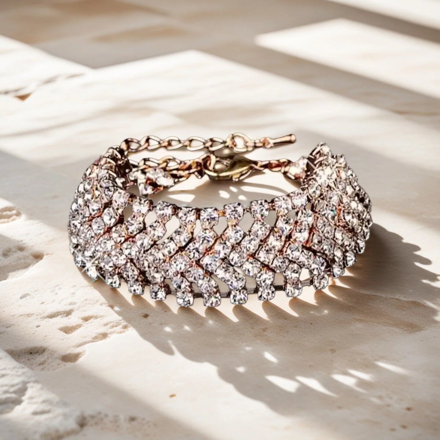 women's Bracelet Elegant Rhinestone Crystal Chain Female Jewelry Accessories