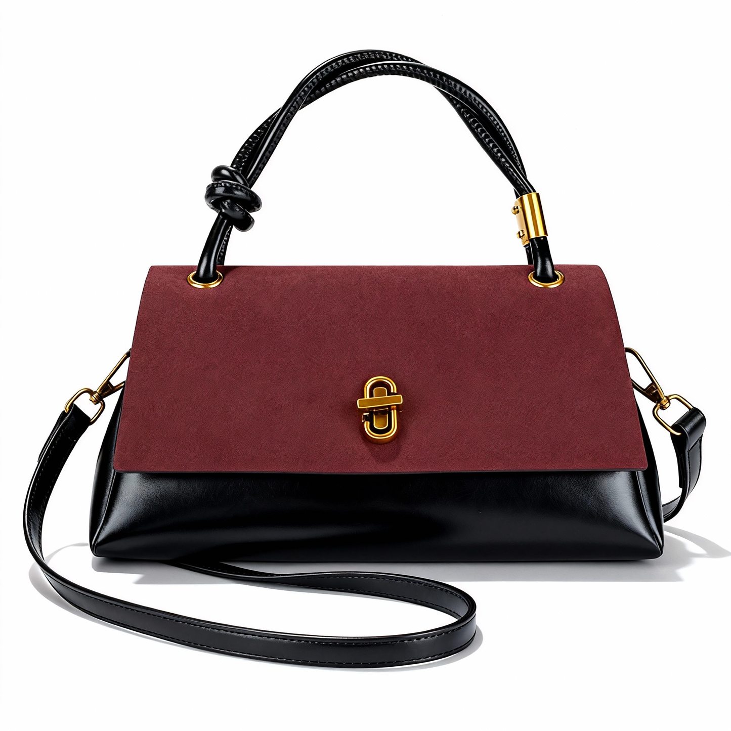 Suede & Leather Vintage Hobo Bag – Women’s Handbag & Crossbody, Perfect for Business & Casual