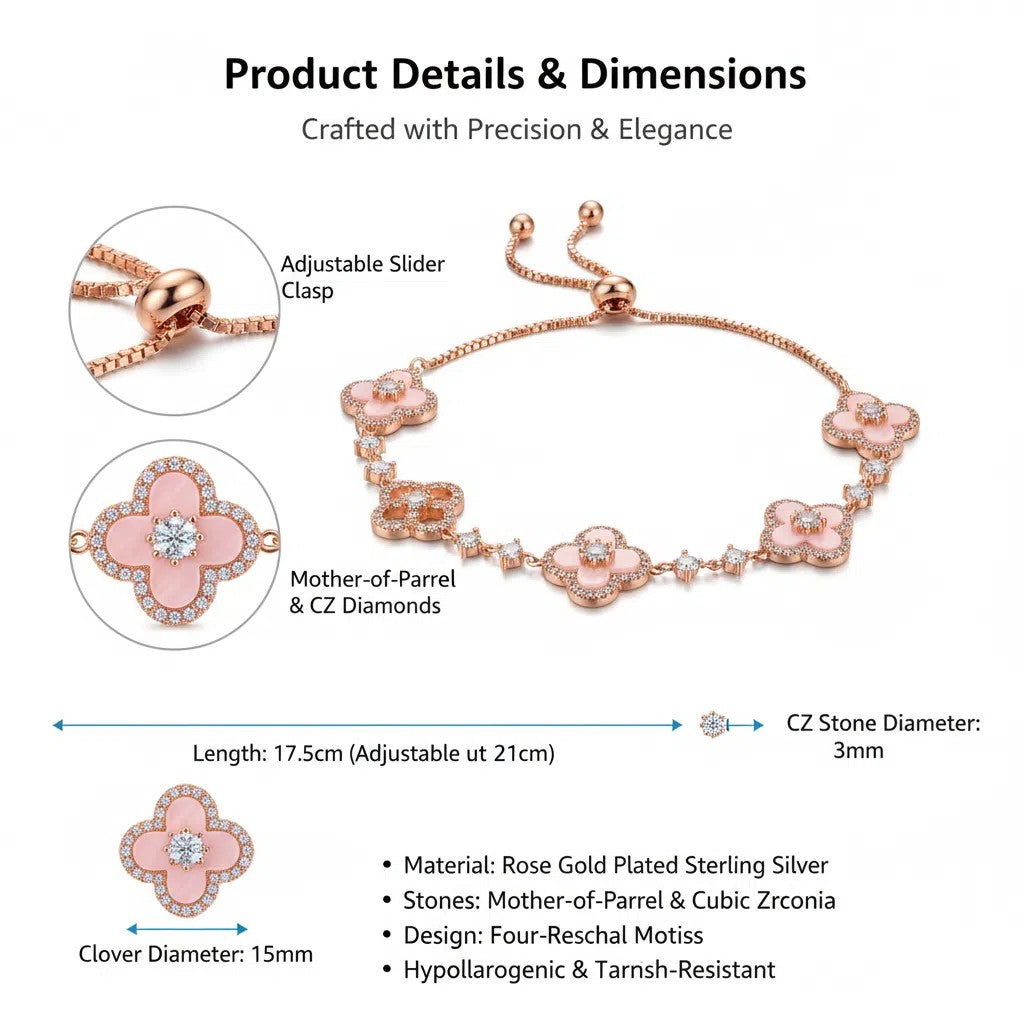 Crystal Flower Adjustable Bracelet Fashionable And Exquisite Wristband Light Luxury High-end Elegant Jewelry