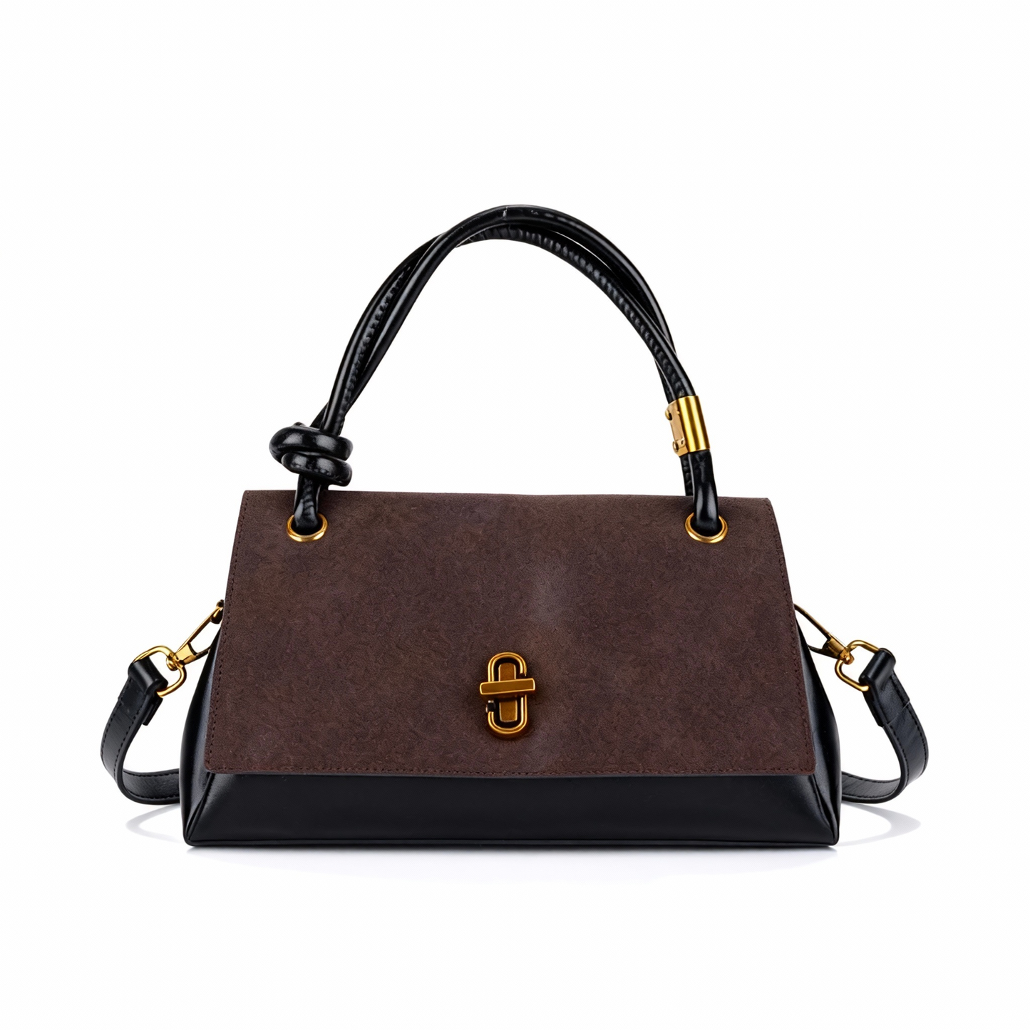 Suede & Leather Vintage Hobo Bag – Women’s Handbag & Crossbody, Perfect for Business & Casual