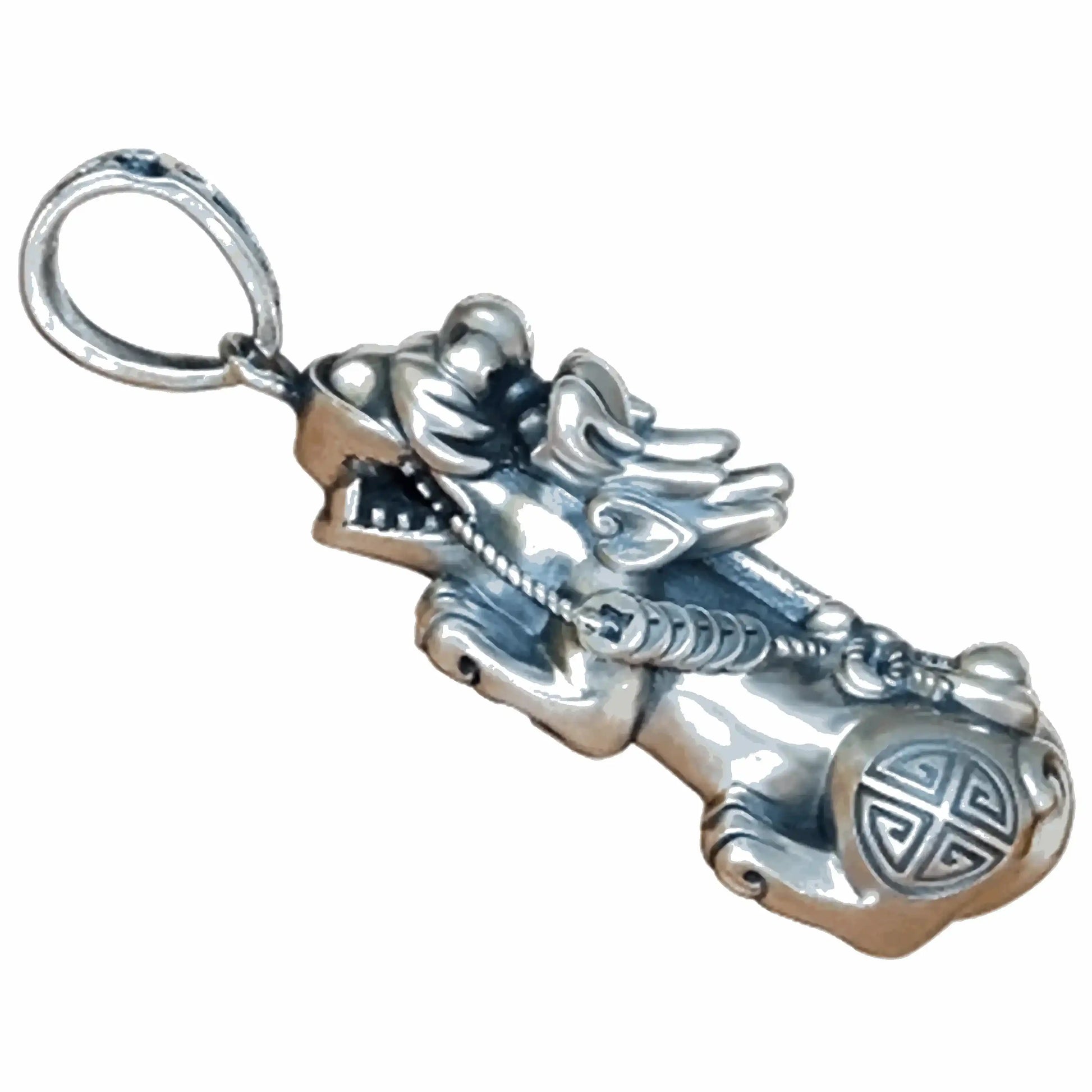 Vintage Fengshui Pixiu Pendant Necklace Lucky Wealth Charm Jewelry for Men Women