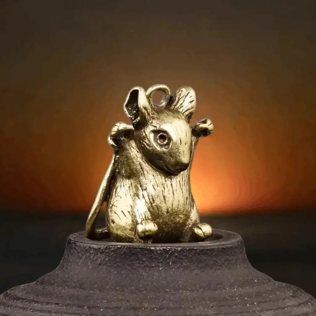 12 Zodiac Signs Animal Feng Shui Vintage Decoration Brass Stereoscopic Dragon Statue Wealth Prosperity Chinese Style Pendant