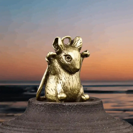 12 Zodiac Signs Animal Feng Shui Vintage Decoration Brass Stereoscopic Dragon Statue Wealth Prosperity Chinese Style Pendant