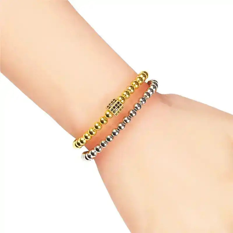 Hematite Beaded Bracelet for Men & Women – Handmade Adjustable Woven Bangle | Energy Healing, Protection & Stylish Gift