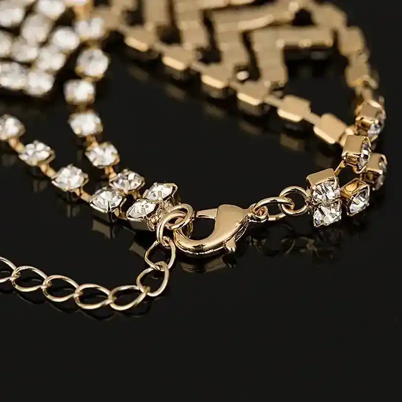 women's Bracelet Elegant Rhinestone Crystal Chain Female Jewelry Accessories