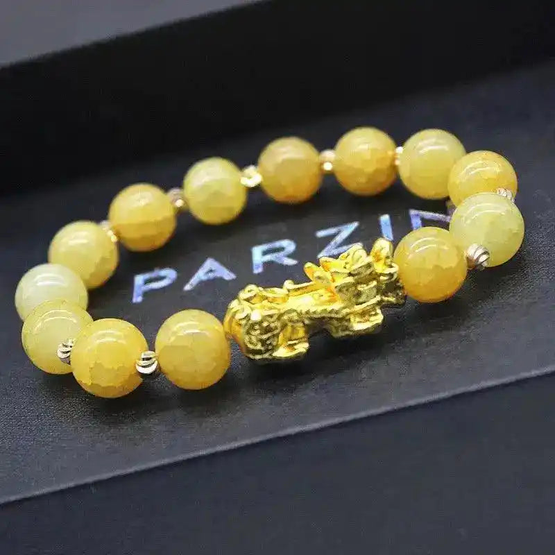 Chinese Pixiu Feng Shui Wealth Bracelet Yellow Bracelet