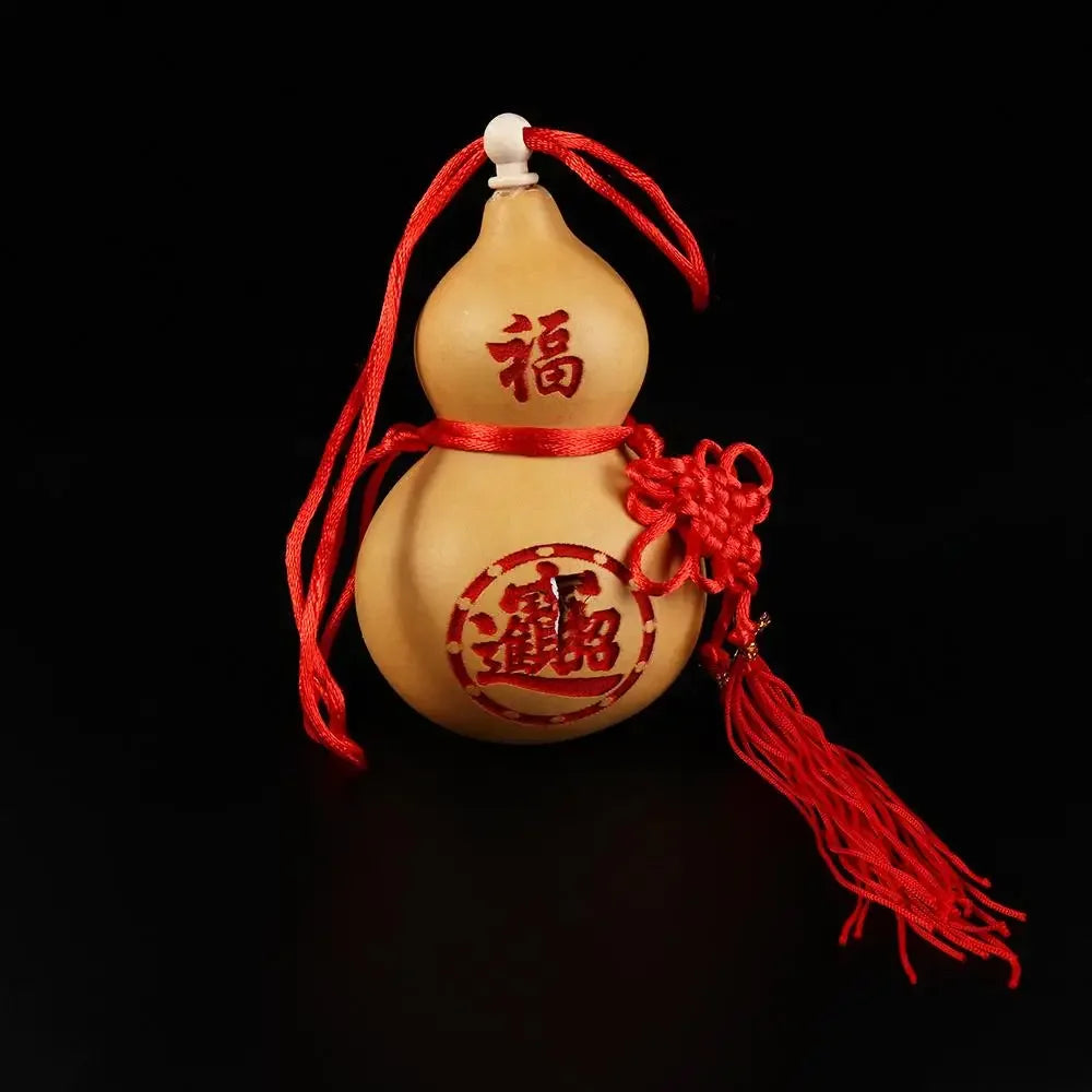 Bring Wealth and Luck Photo Props Yin Yang Feng Shui with Tassel Home Decor Housewarming Gift Gourd Crafts Hanging Ornament