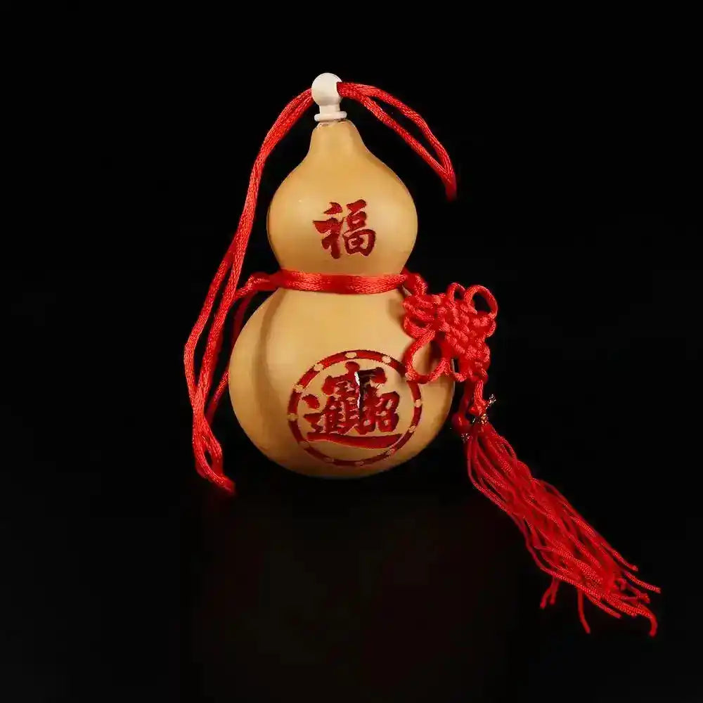 Bring Wealth and Luck Photo Props Yin Yang Feng Shui with Tassel Home Decor Housewarming Gift Gourd Crafts Hanging Ornament