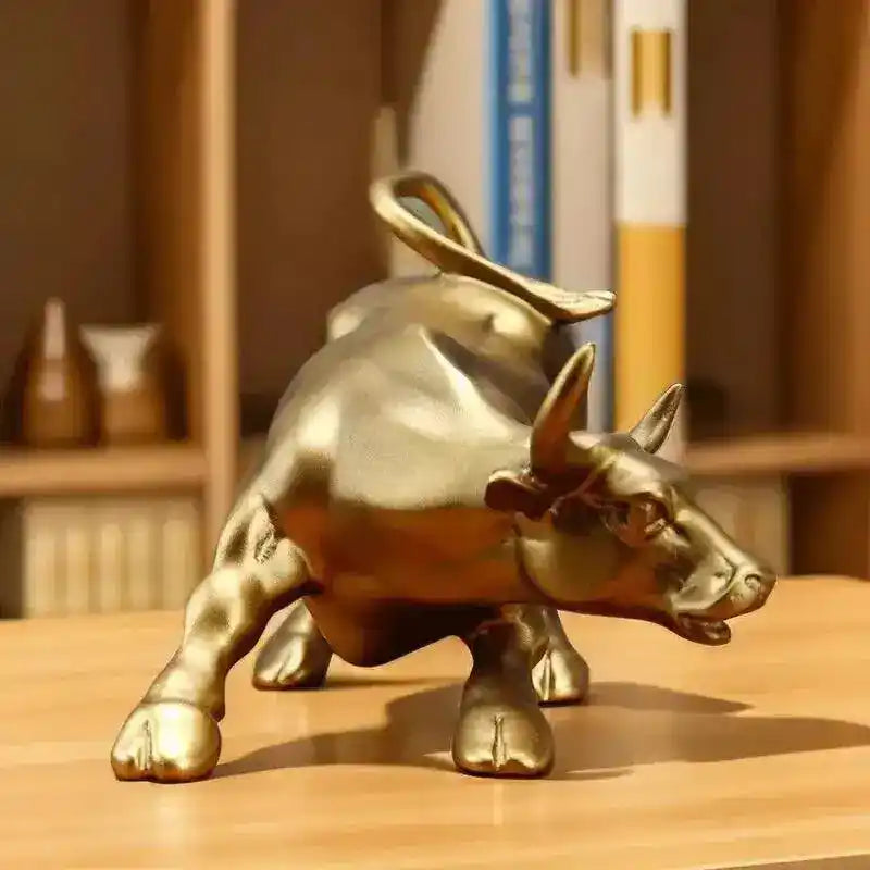 Feng Shui Chinese Zodiac Ox Figurine – Resin Wealth Statue, Lucky Amulet & Prosperity Ornament for Home, Office & Desk Decor
