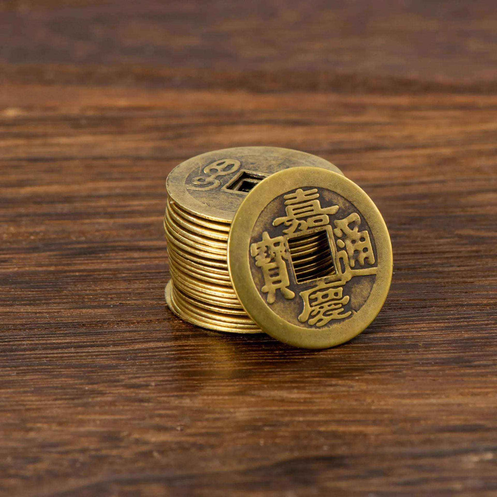 Chinese Feng Shui Copper Coins Set 150Pcs Ancient I Ching Lucky Money Antique Collectible Blessing Gift