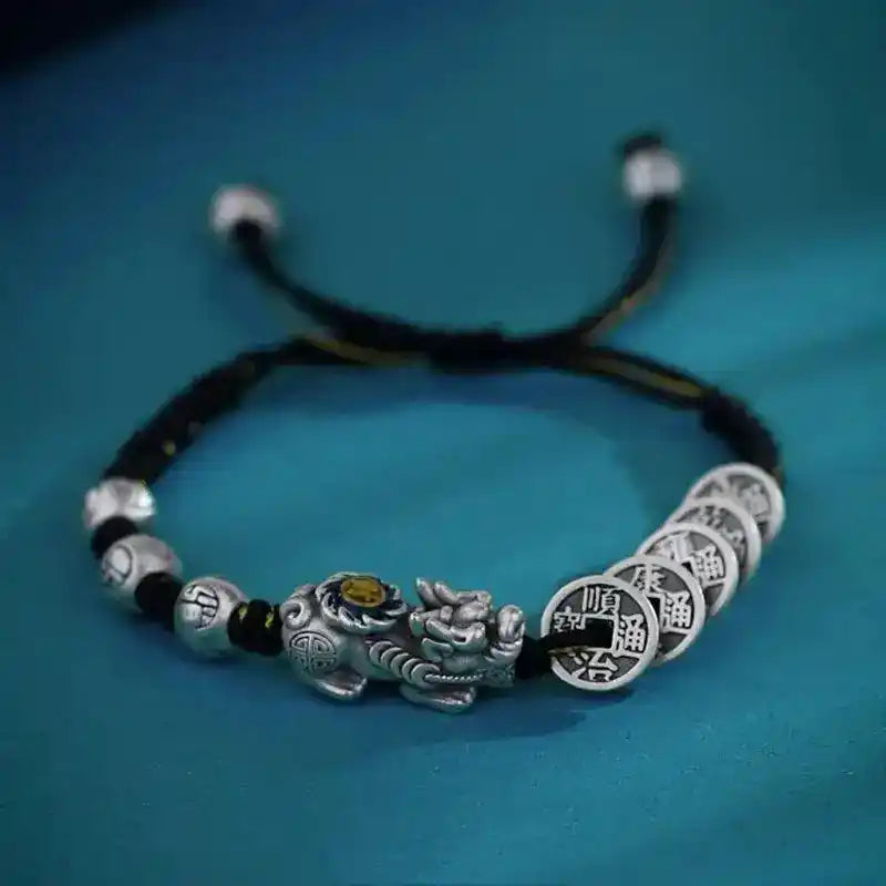Feng Shui Pixiu Red Rope Bracelet Handmade Lucky Wealth Protection Jewelry for Men and Women