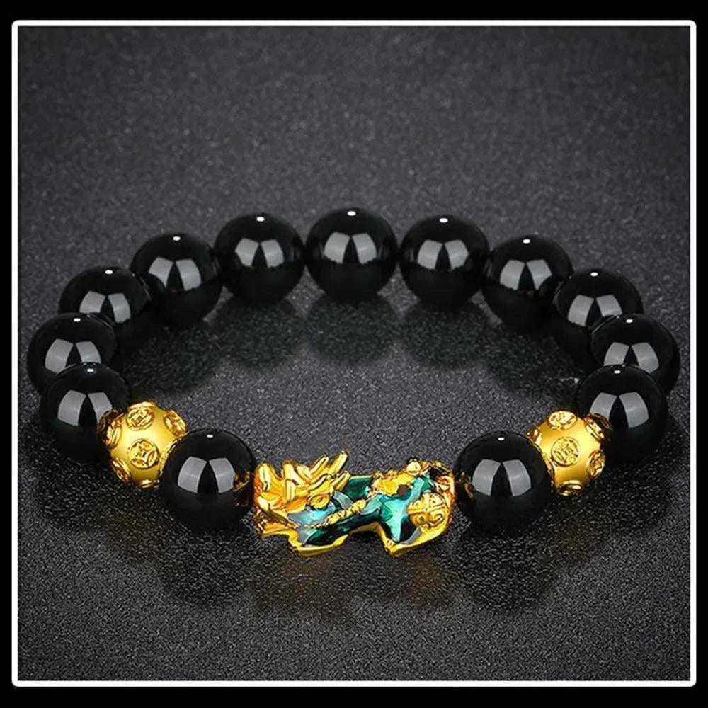 Feng Shui Wealth Obsidian Bracelet