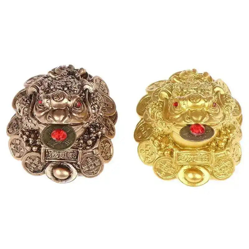 Traditional Chinese Feng Shui Money Toad – Bronze Three-Legged Statue for Wealth and Good Fortune