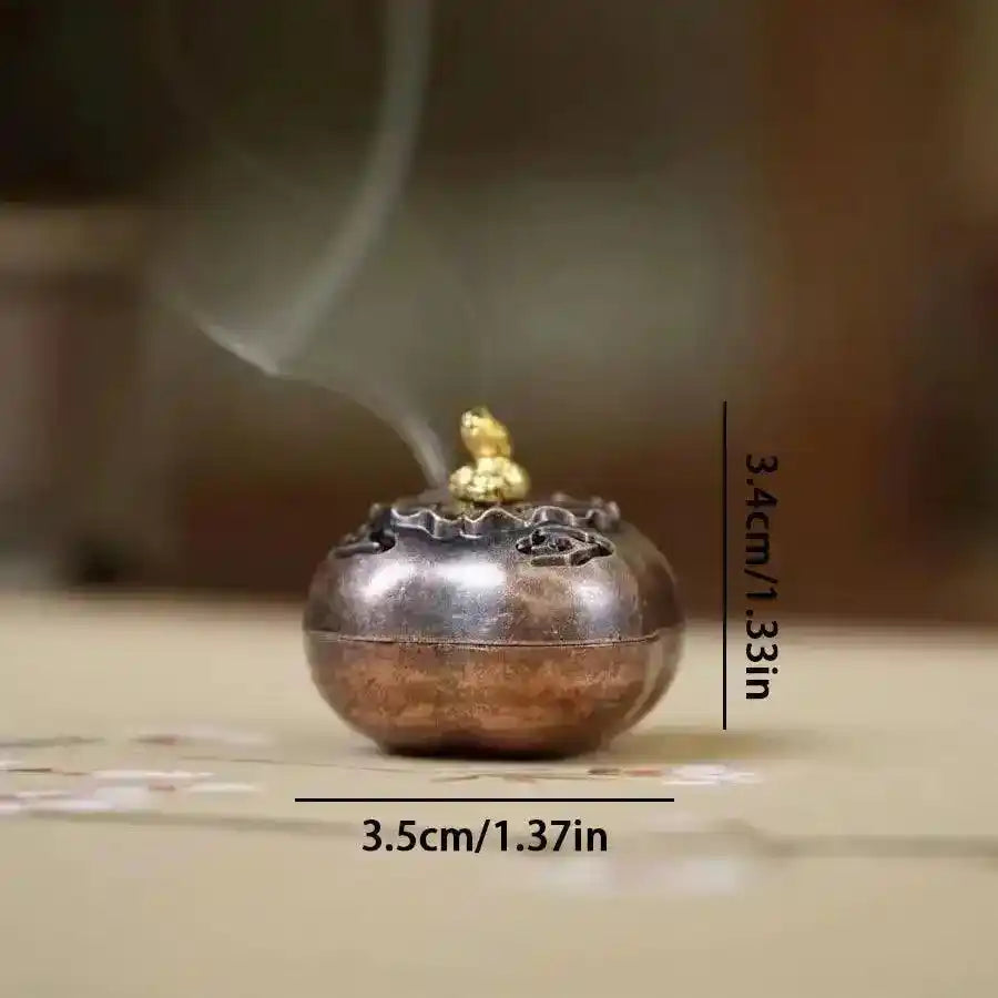 Feng Shui Incense Burner Lotus Zen Coil Holder for Aromatherapy Meditation Tea House Decor 04