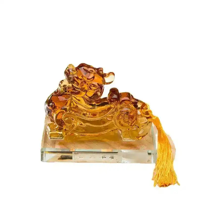 2025 Feng Shui Crystal Dragon Pi Xiu Amulet for Wealth and Prosperity – Peace & Protection for Home and Office Display