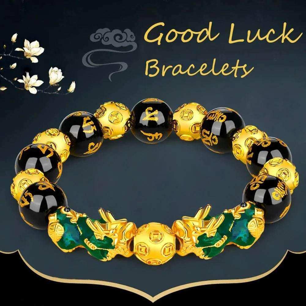 Feng Shui Wealth Obsidian Bracelet