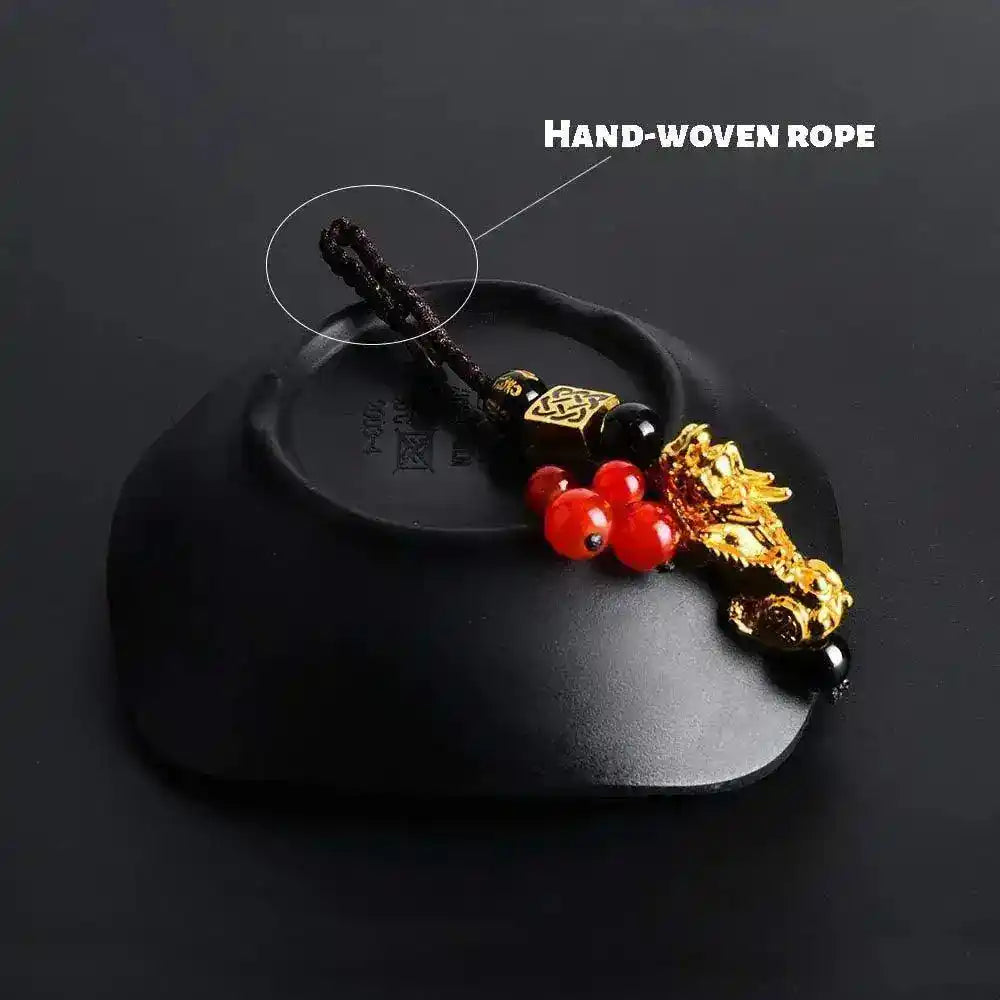 Chinese Pixiu Feng Shui Wealth Charm Keychain Pendant