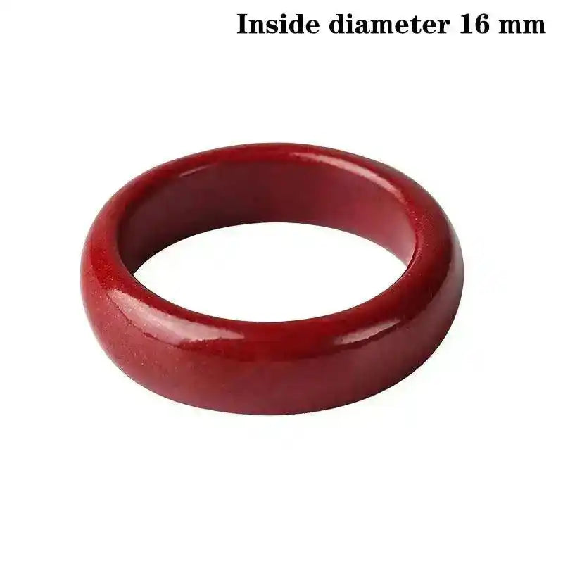 FengShui Cinnabar Ring, Symbol Lucky Wealth Amulet Jewelry Gifts Chinese Amulet Talismans Gift Exorcise Evil Spirits 16