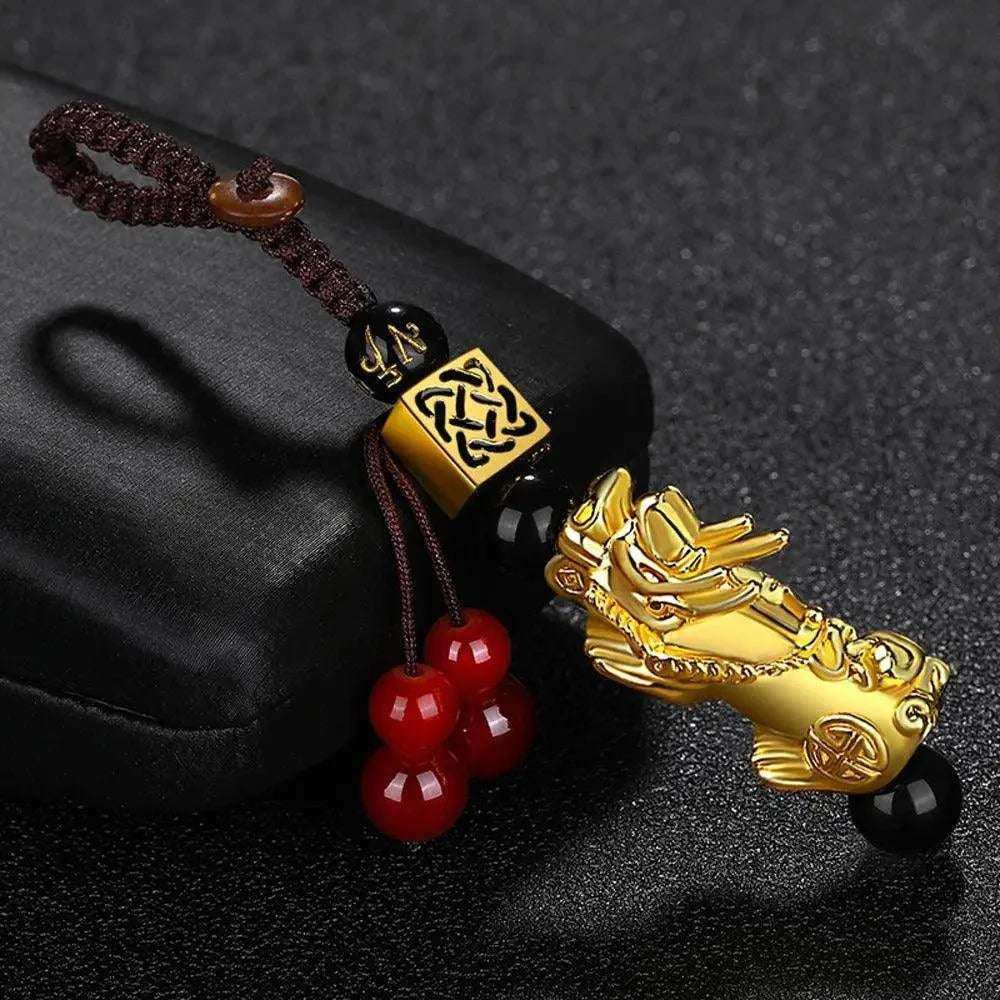 Chinese Pixiu Feng Shui Wealth Charm Keychain Pendant B