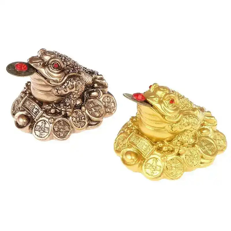Traditional Chinese Feng Shui Money Toad – Bronze Three-Legged Statue for Wealth and Good Fortune