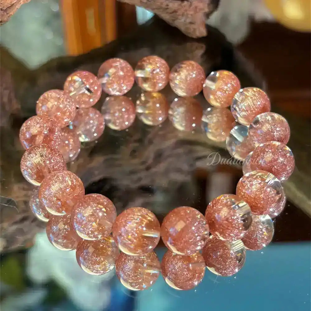 Red Currant Super Seven Crystal Stretch Bracelet Abundance Stone with Rare Inclusions Elastic Band Spiritual Jewelry Unisex Gift 1 CHINA