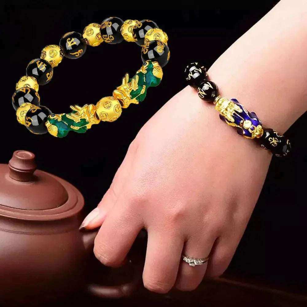 Feng Shui Wealth Obsidian Bracelet