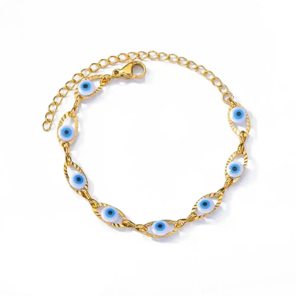 Gold-Plated Crystal Cross Bracelet for Women – Feng Shui Amulet for Protection & Good Luck, Fashion Stainless Steel Religious Jewelry