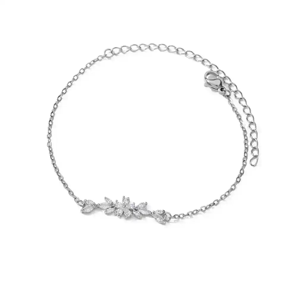 Gold-Plated Crystal Cross Bracelet for Women – Feng Shui Amulet for Protection & Good Luck, Fashion Stainless Steel Religious Jewelry
