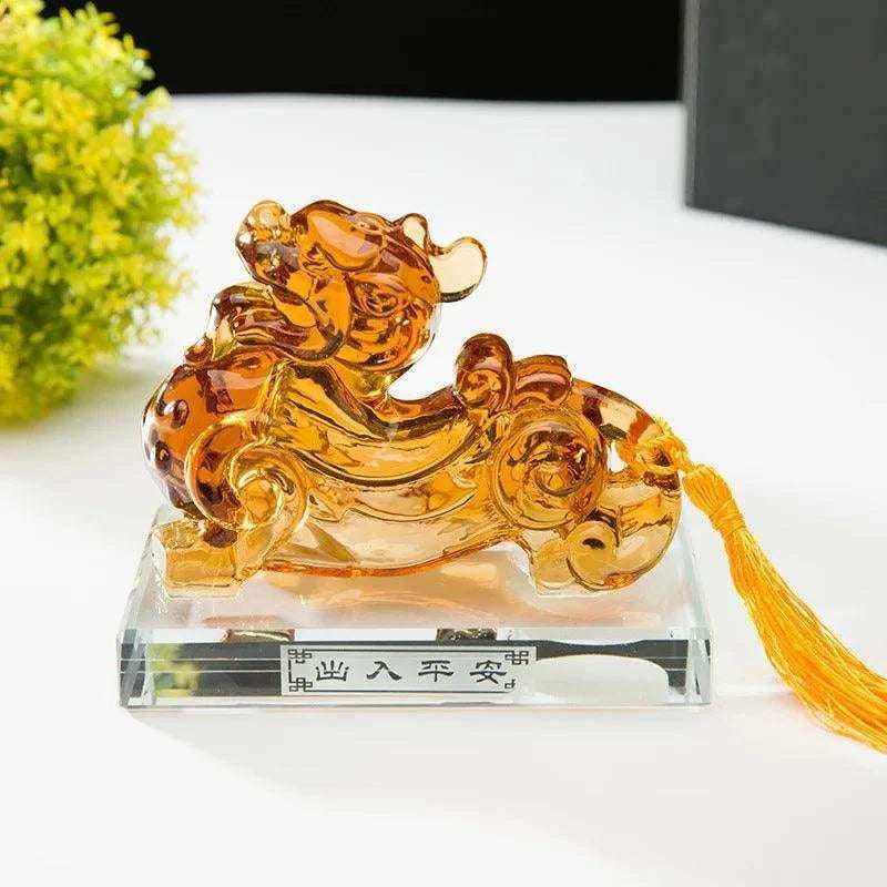 2025 Feng Shui Crystal Dragon Pi Xiu Amulet for Wealth and Prosperity – Peace & Protection for Home and Office Display
