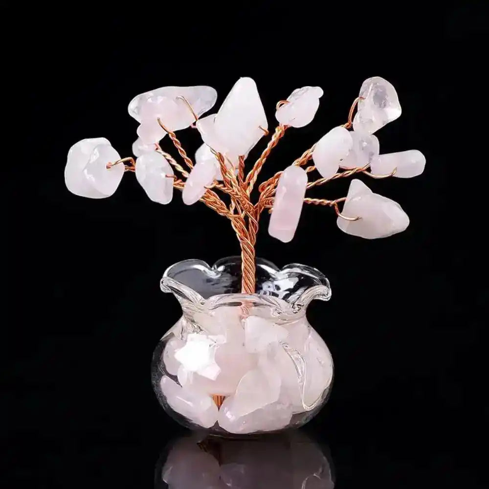Handmade Feng Shui Crystal Tree Decor for Healing Energy