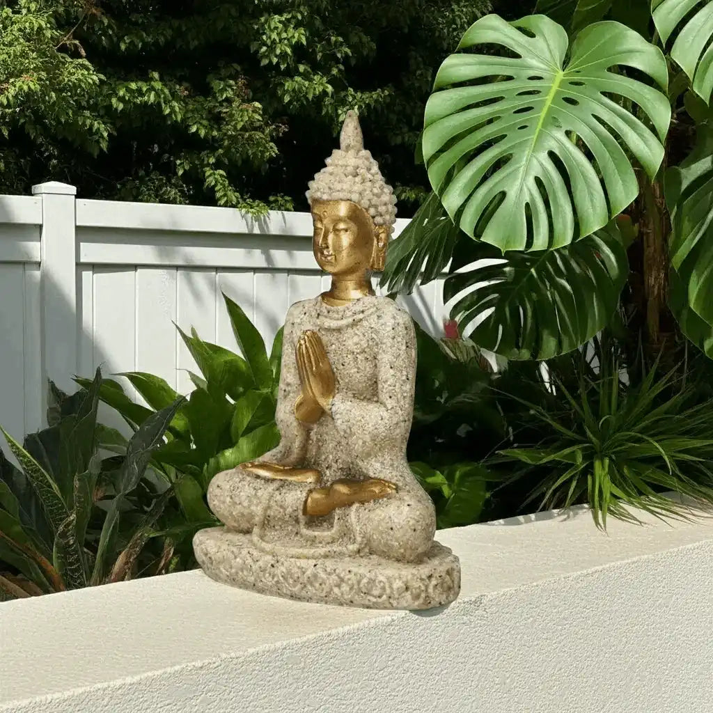 Mini Buddha Statue – Thai Sandstone Feng Shui Sculpture for Calm & Balance