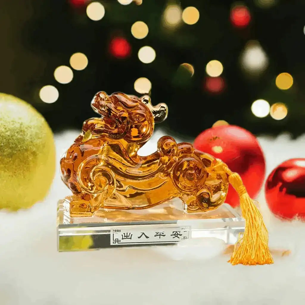 2025 Feng Shui Crystal Dragon Pi Xiu Amulet for Wealth and Prosperity – Peace & Protection for Home and Office Display